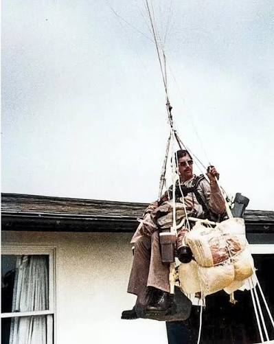 On July 2, 1982, Larry Walters, a 33-year-old from Long Beach, California, took to the skies in the most unconventional aircraft imaginable—a Sears Roebuck lawn chair strapped to 42 helium-filled weather balloons.
